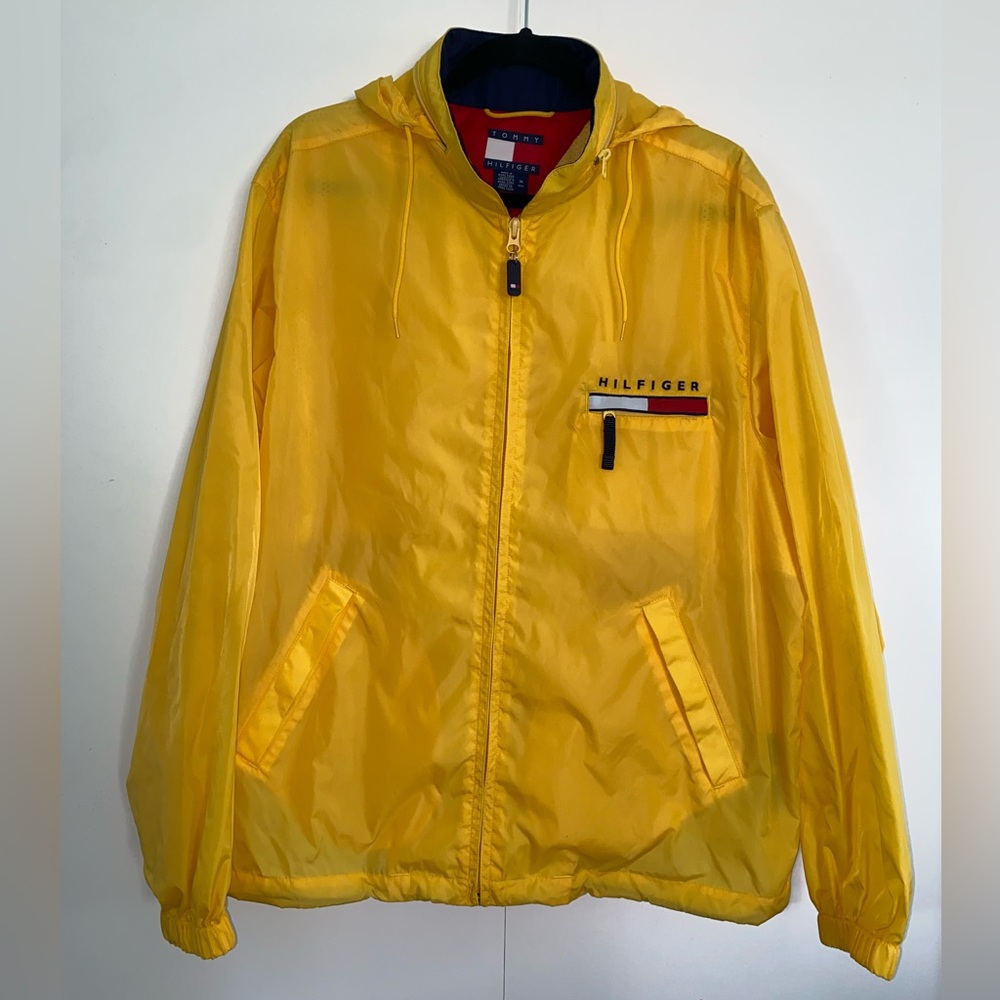 Tommy Hilfiger Yellow Rain Jacket